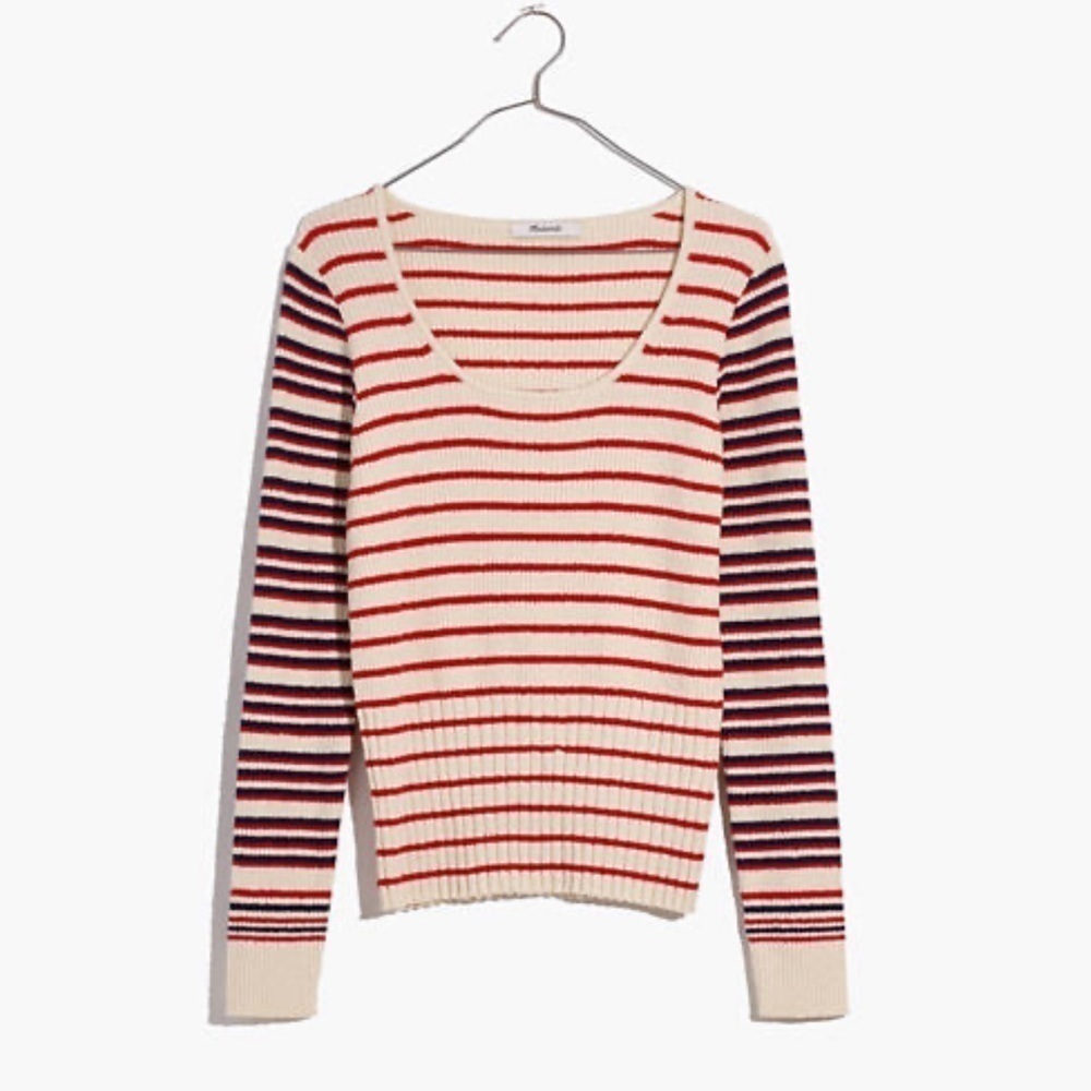 Stillman Pullover Sweater in Stripe Mix XL